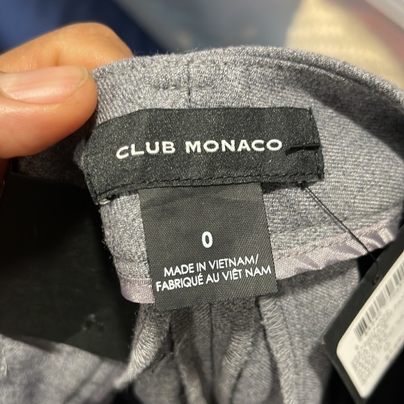 Club Monaco betia straight pant pantalons grey - Picture 7 of 10